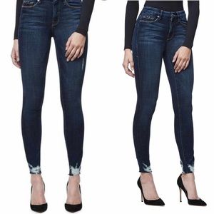 Good American Good Legs Raw Hem skinny jeans 27/4
